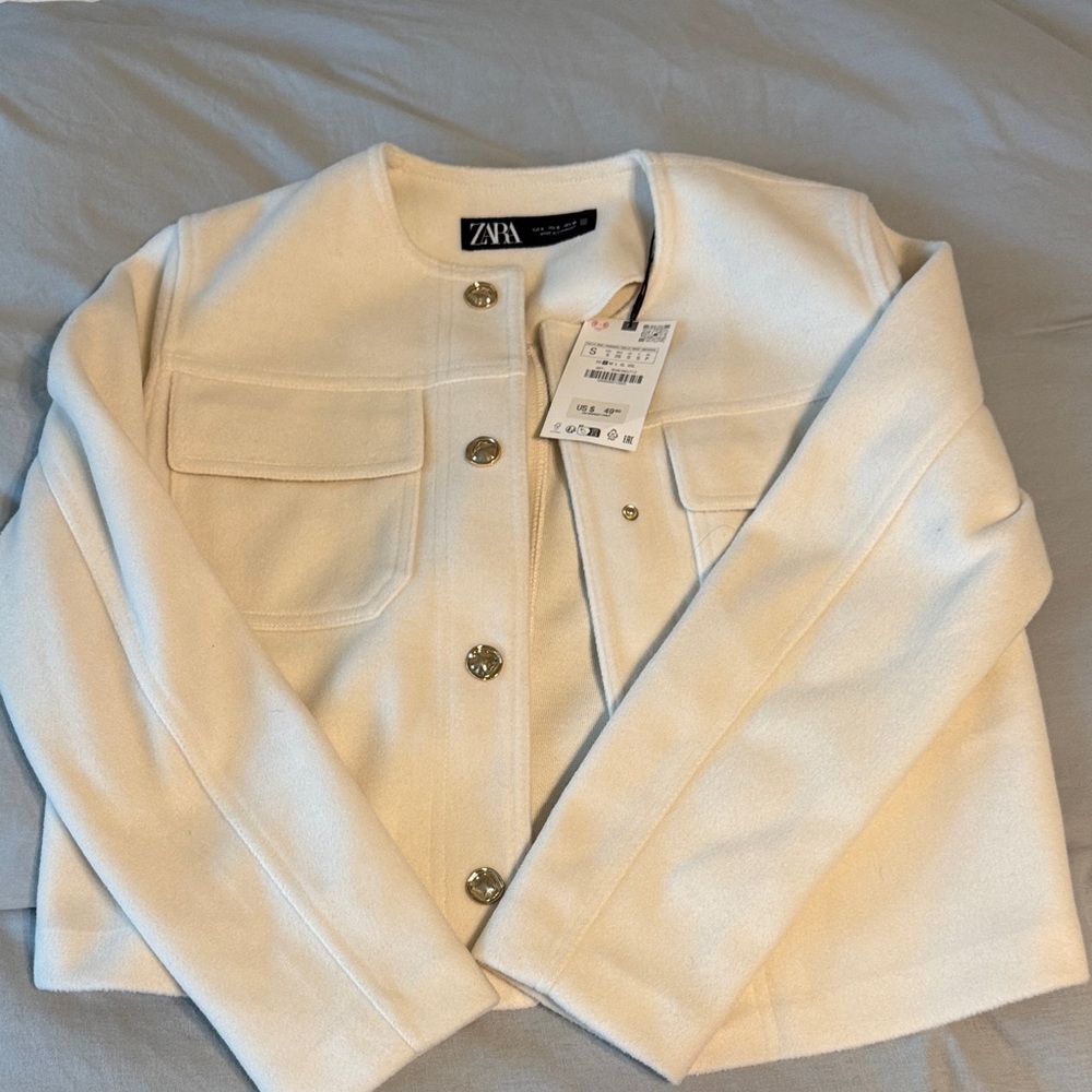 Zara Off-White Women's Blazer